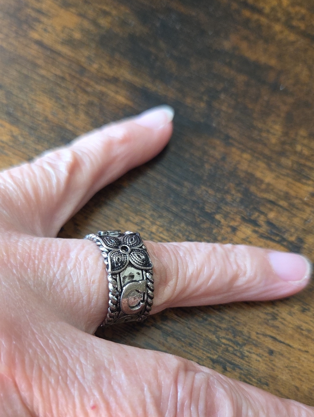 Mans Silver Wedding Band - size 10